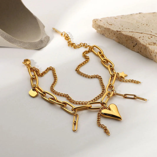 Charming Star Layered Bracelet