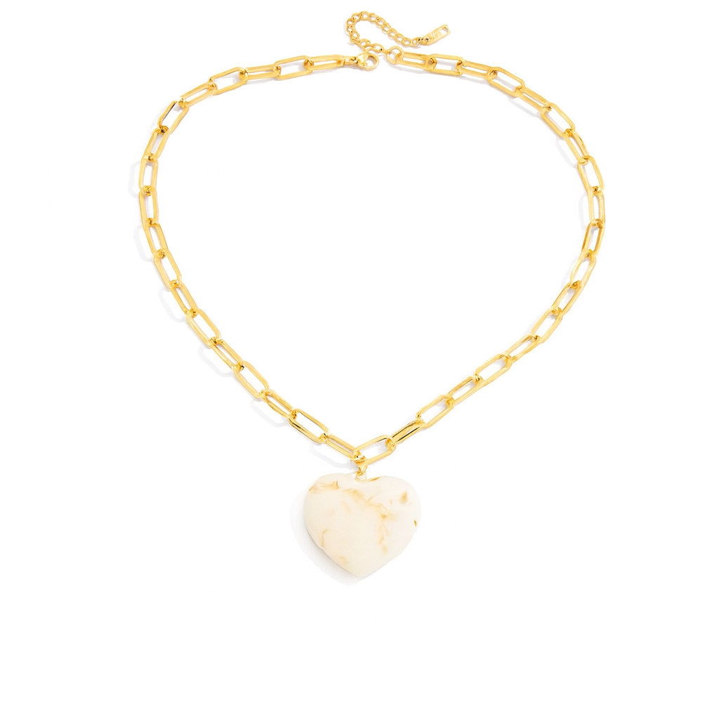 Fall Of Heart Pendant Necklace