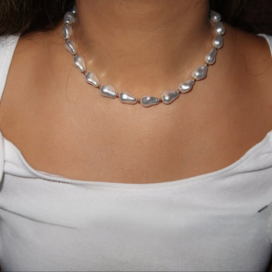 Bold Pearl Statement Necklace