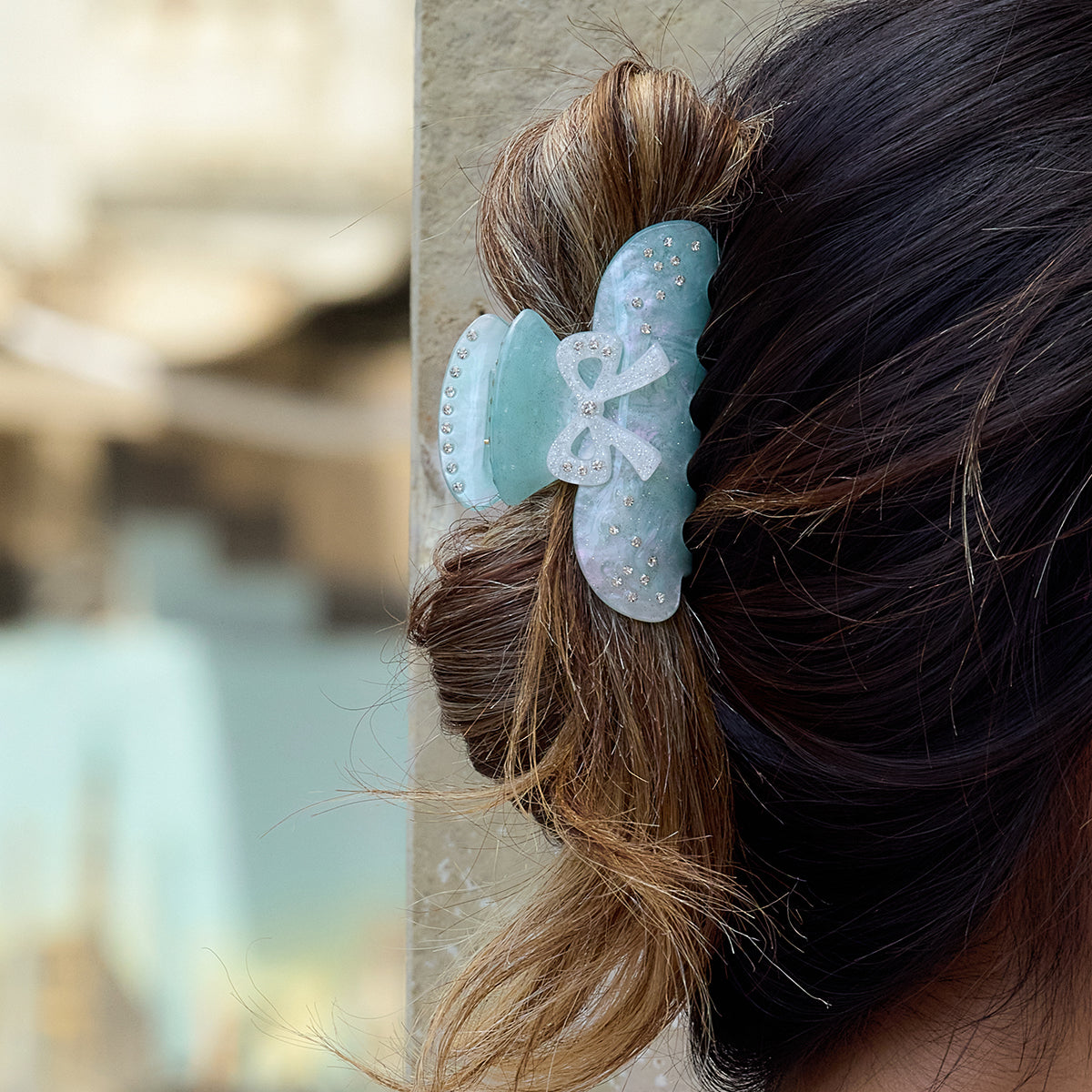 Mermaid Bow Hair Clip