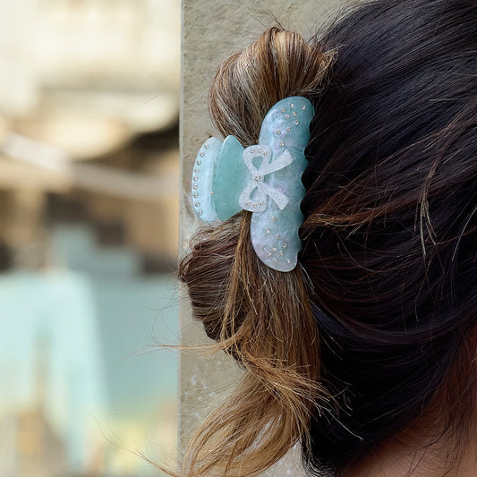Mermaid Bow Hair Clip