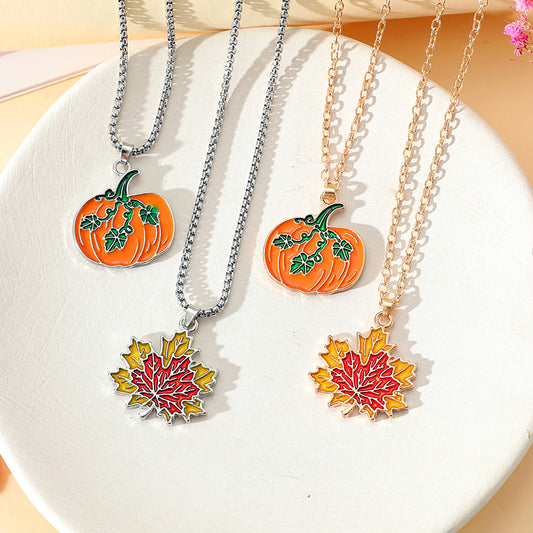 Golden Pumpkin Necklace