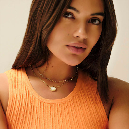 Pumpkin Glow Pendant Necklace