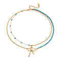 BlueBow Layered Necklace