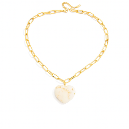 Fall Of Heart Pendant Necklace