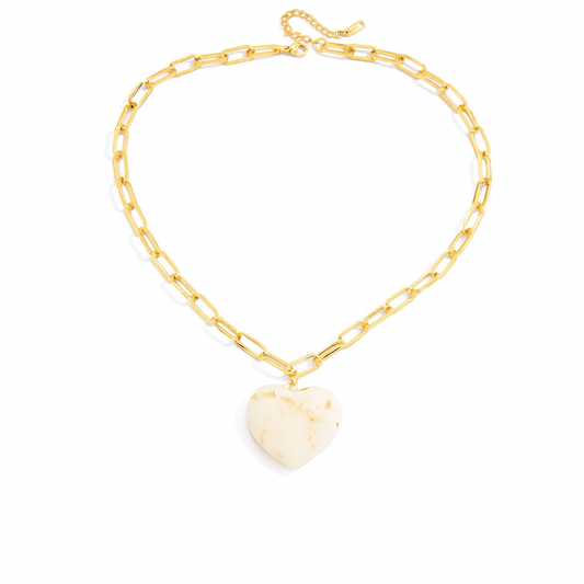Fall Of Heart Pendant Necklace