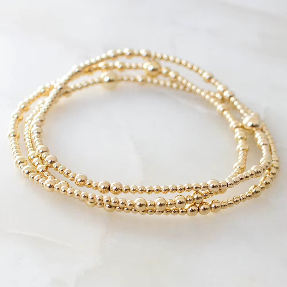 The Golden Trio Bracelet Stack