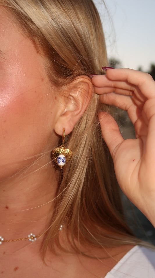 Love Locket Hoop Earrings