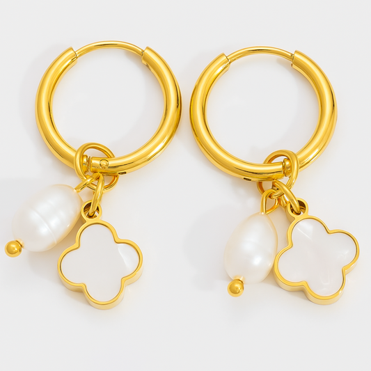 Charm Drop Hoops
