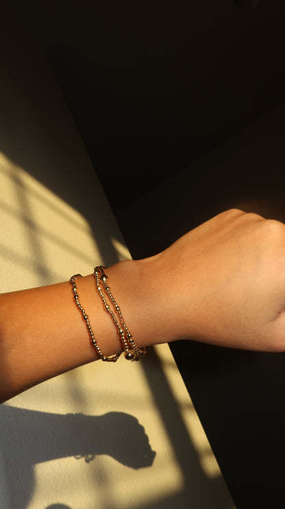 The Golden Trio Bracelet Stack