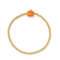 Pumpkin Glow Beaded Bracelet