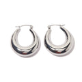 Charming Silver Hoops