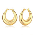 Charming Gold Hoops
