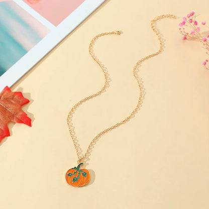 Golden Pumpkin Necklace