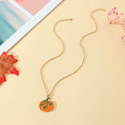 Golden Pumpkin Necklace