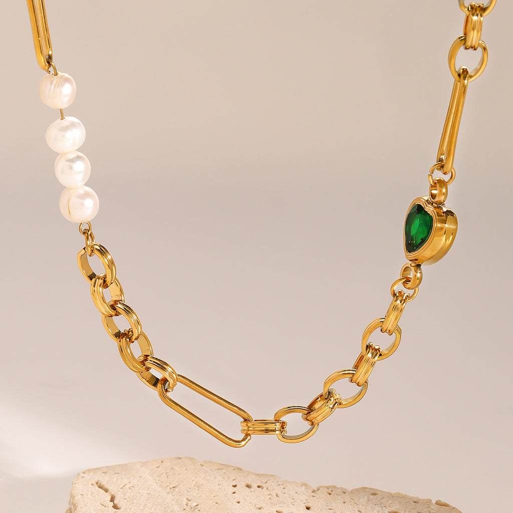 Emerald Heart Necklace