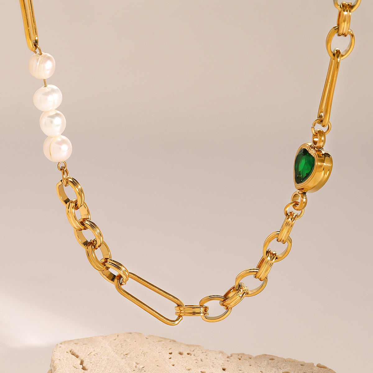 Emerald Heart Necklace