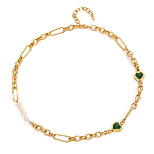 Emerald Heart Necklace