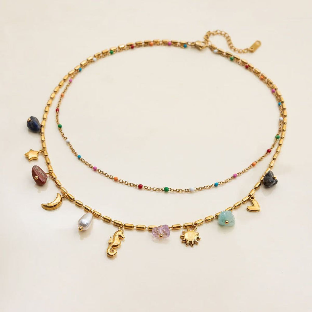 Stardust Charm Layered Necklace