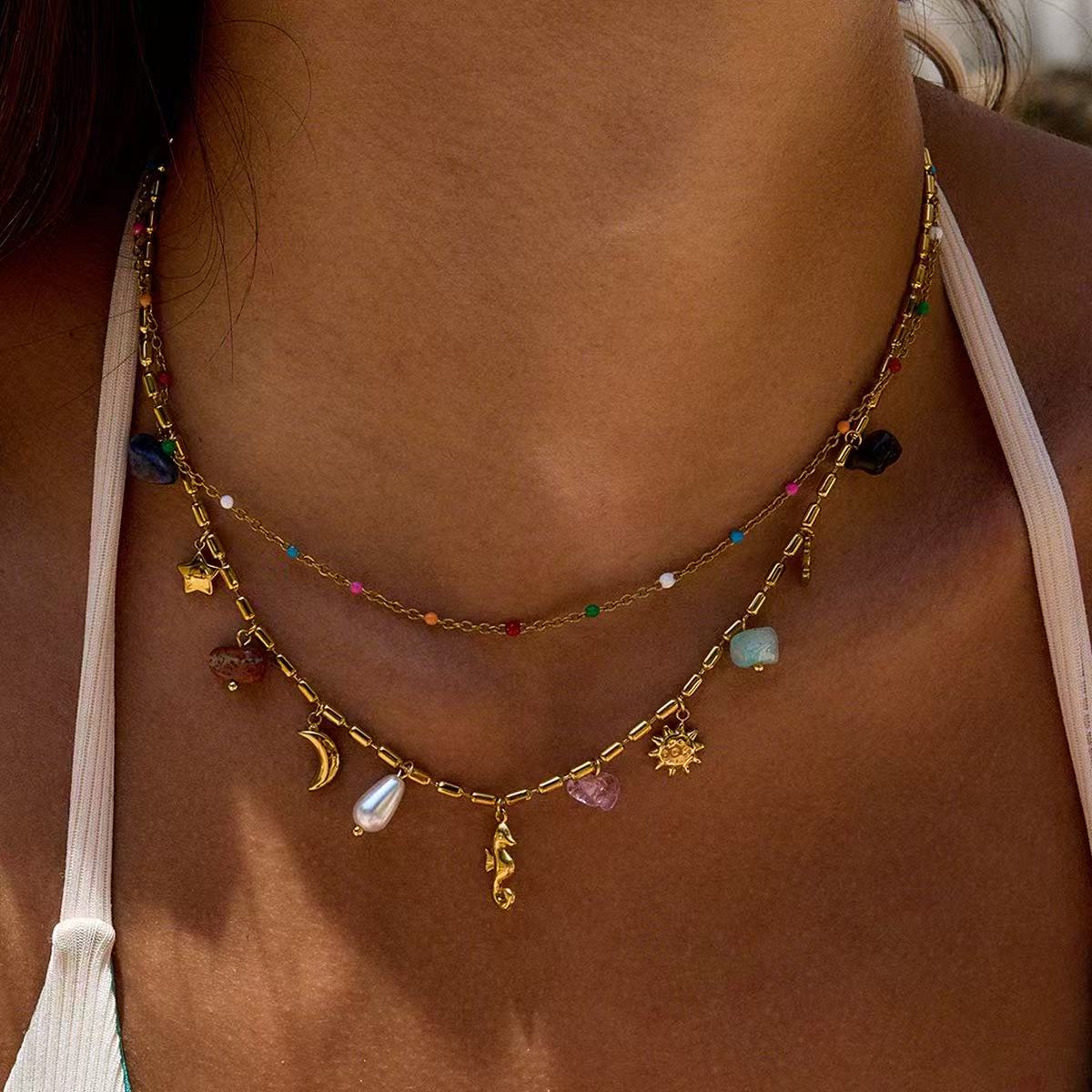 Stardust Charm Layered Necklace