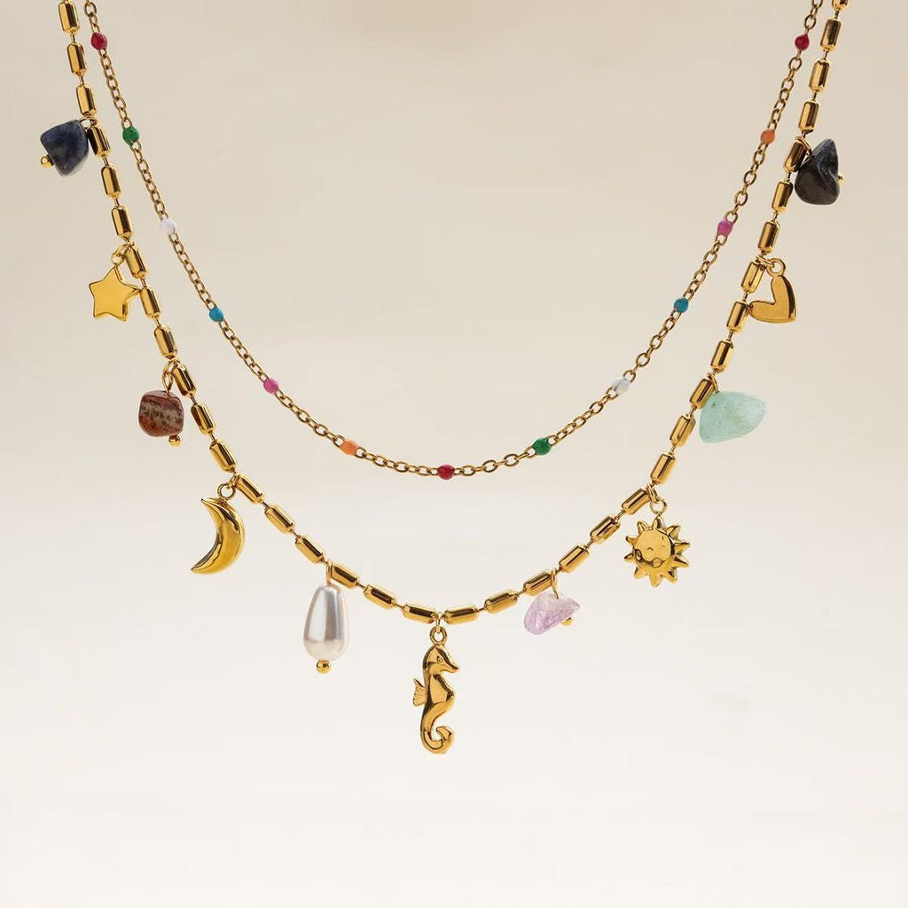 Stardust Charm Layered Necklace