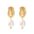 Coastal Pearl Drop Earrings